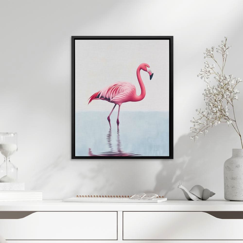 Flamingo Mirage - Large Canvas Print