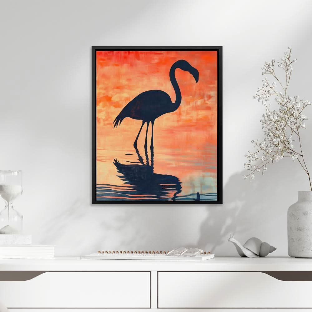 Flamingo Sunset Glow - Wall Art Print