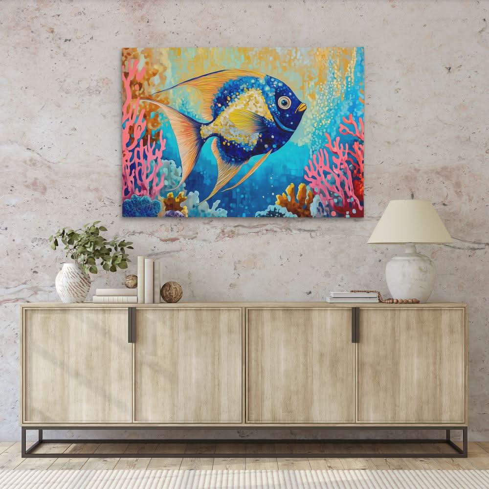 Flashy Fish - Colorful Canvas Wall Art