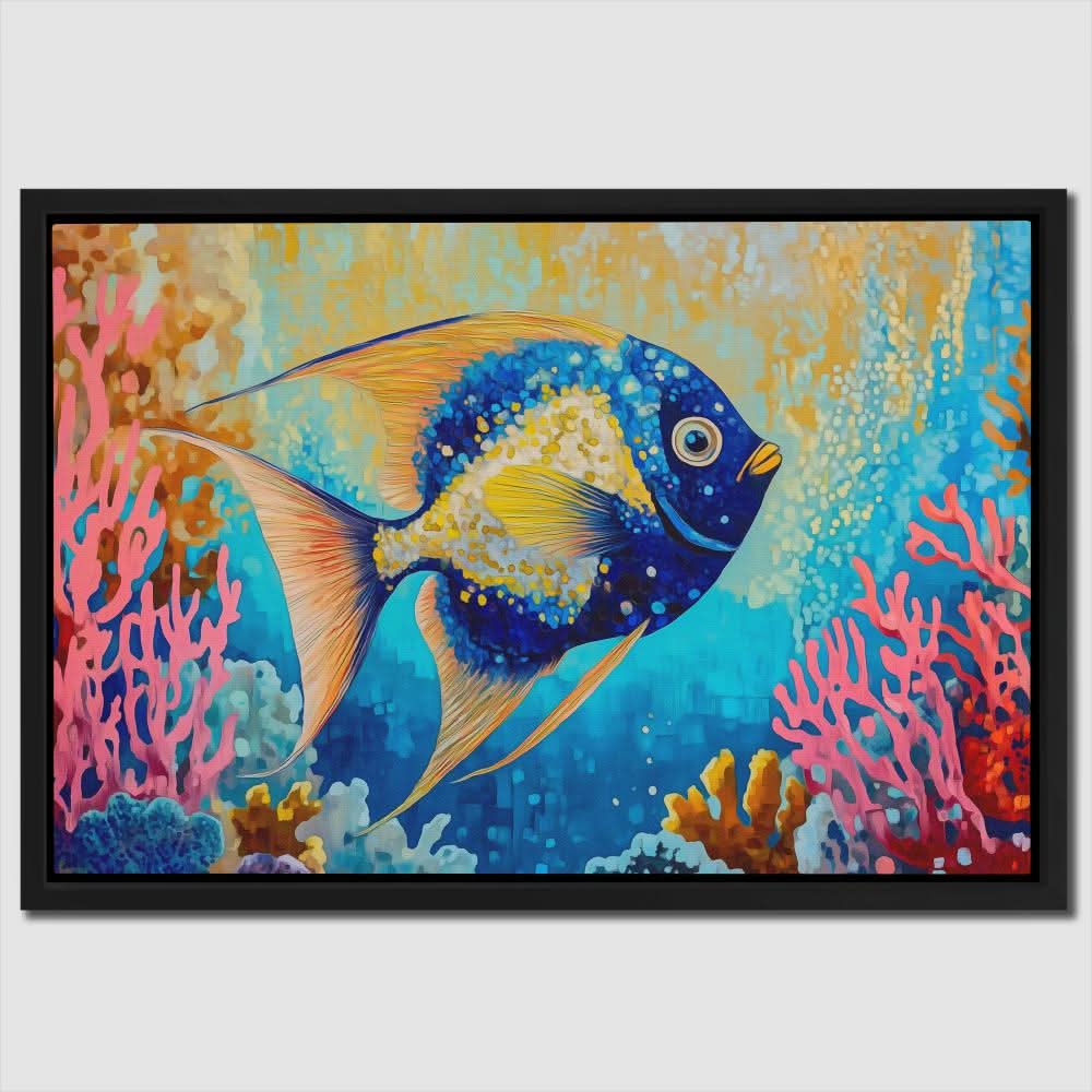 Flashy Fish - Beach House Art for Kids Room