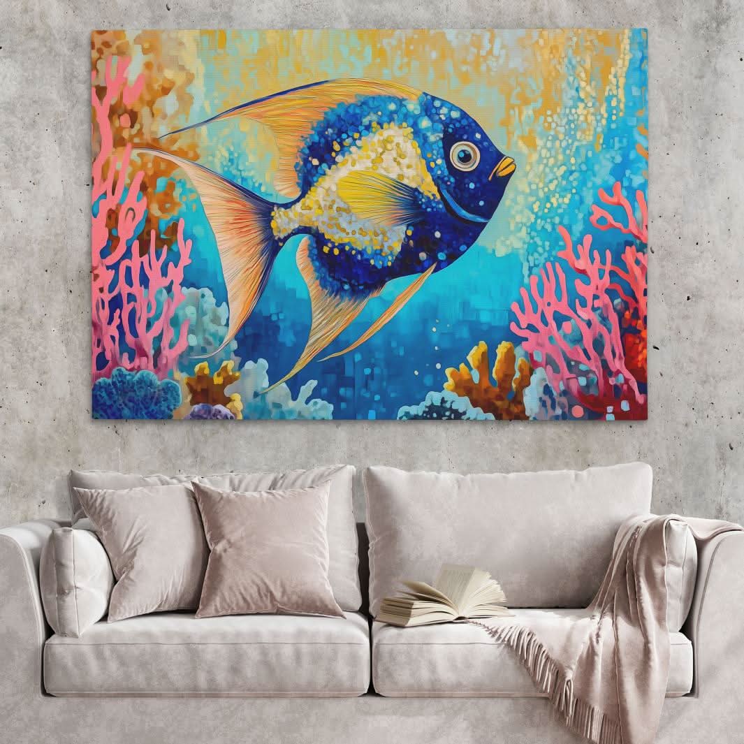 Flashy Fish - Colorful Wall Art for Kitchen