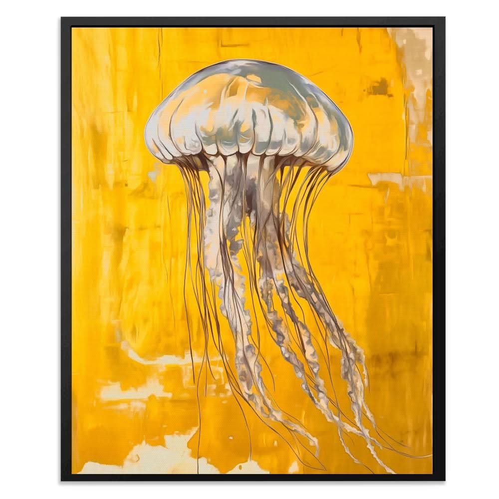 Floating Gold - Beach House Art for Bathroom