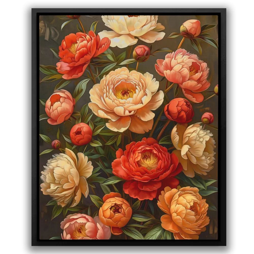 Floral Arrangement - Pink Canvas Wall Art