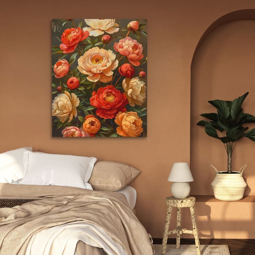Floral Arrangement - Pink Wall Art for Hallway