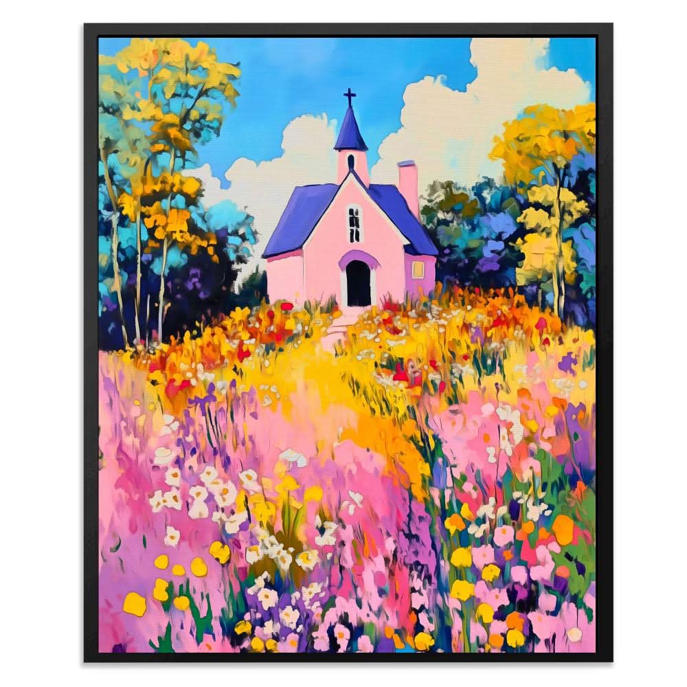 Floral Chapel Charm - Country and Farm Art for Dining Room