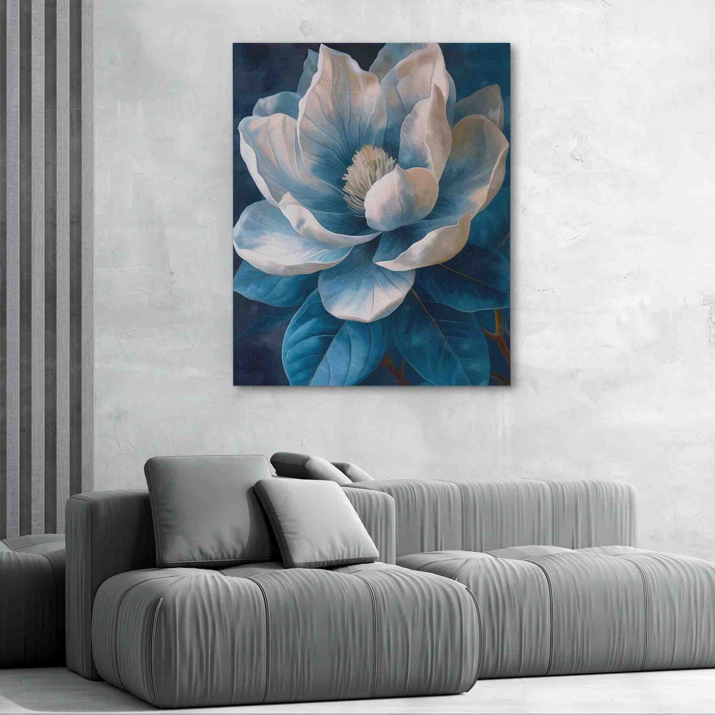 Floral Fantasies - Blue Wall Art