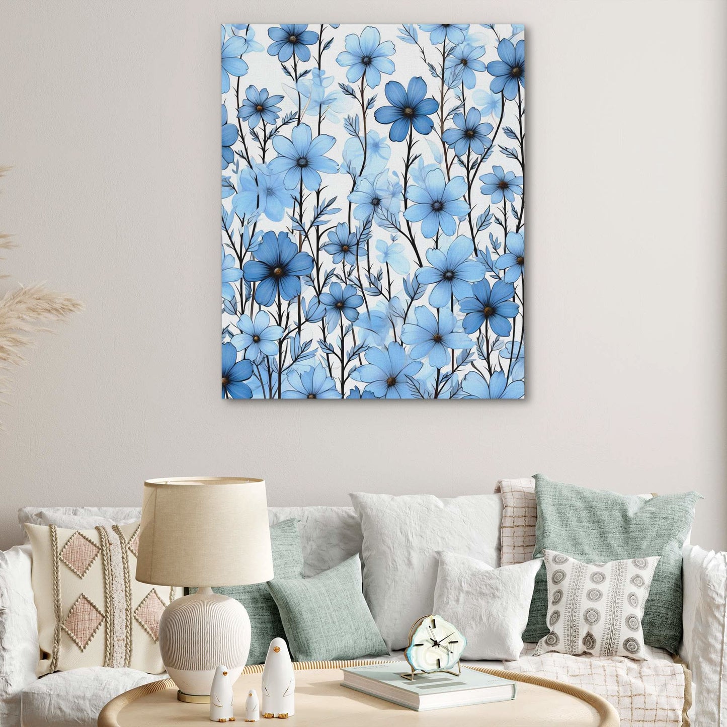 Floral Fantasy - Large Canvas Print