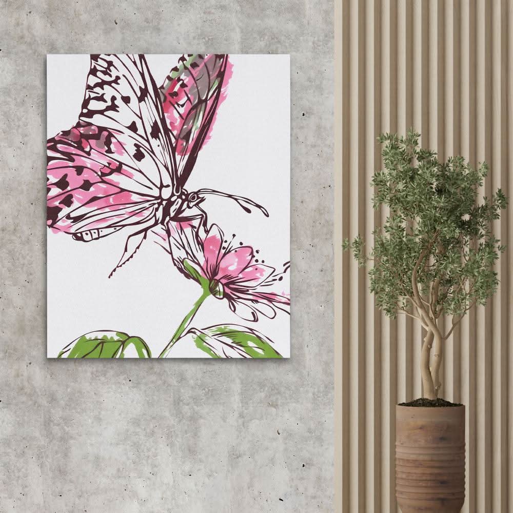 Floral Flutter - Butterfly Art