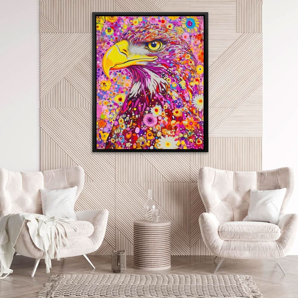 Floral Freedom - Colorful Magenta Canvas Print