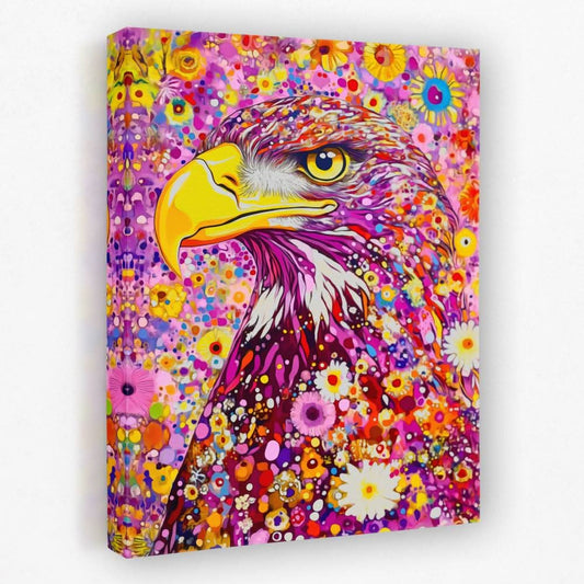 Floral Freedom - Bird Canvas Wall Art