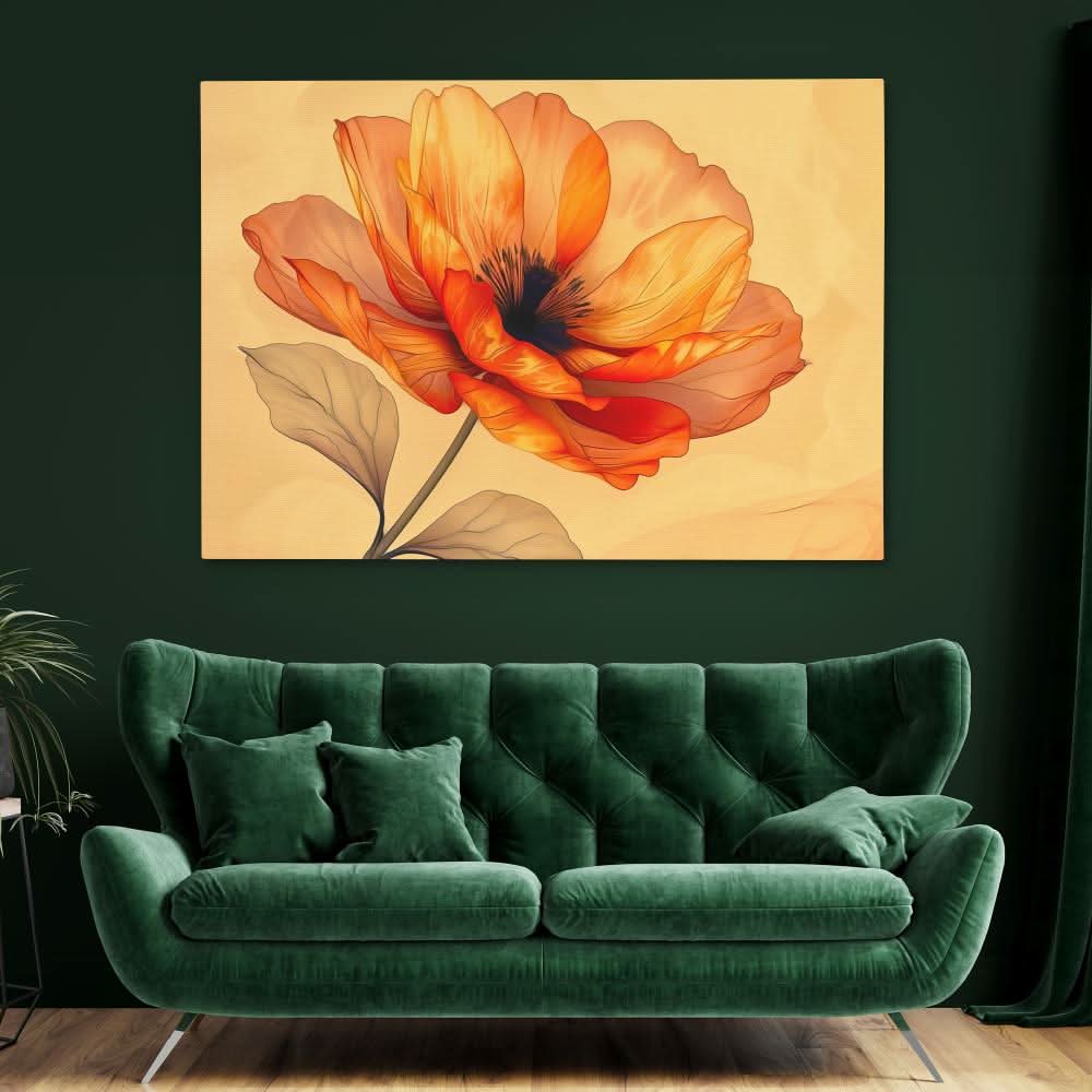 Floral Reverie - Nature Wall Art in Black Frame