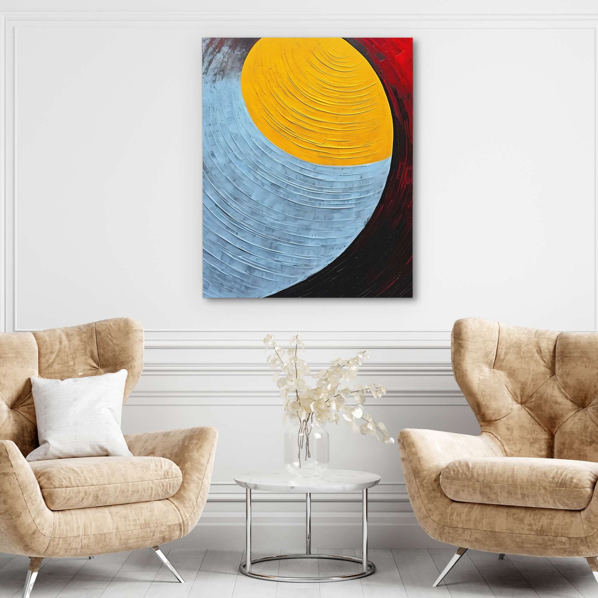 Flowing Color - Large Abstract Canvas Print
