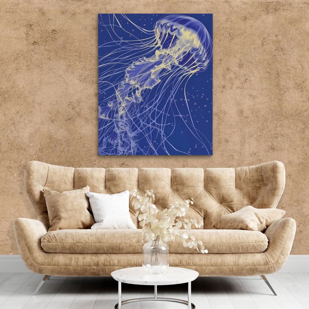 Flowing Ocean Beauty - Large Minimalist Canvas Print