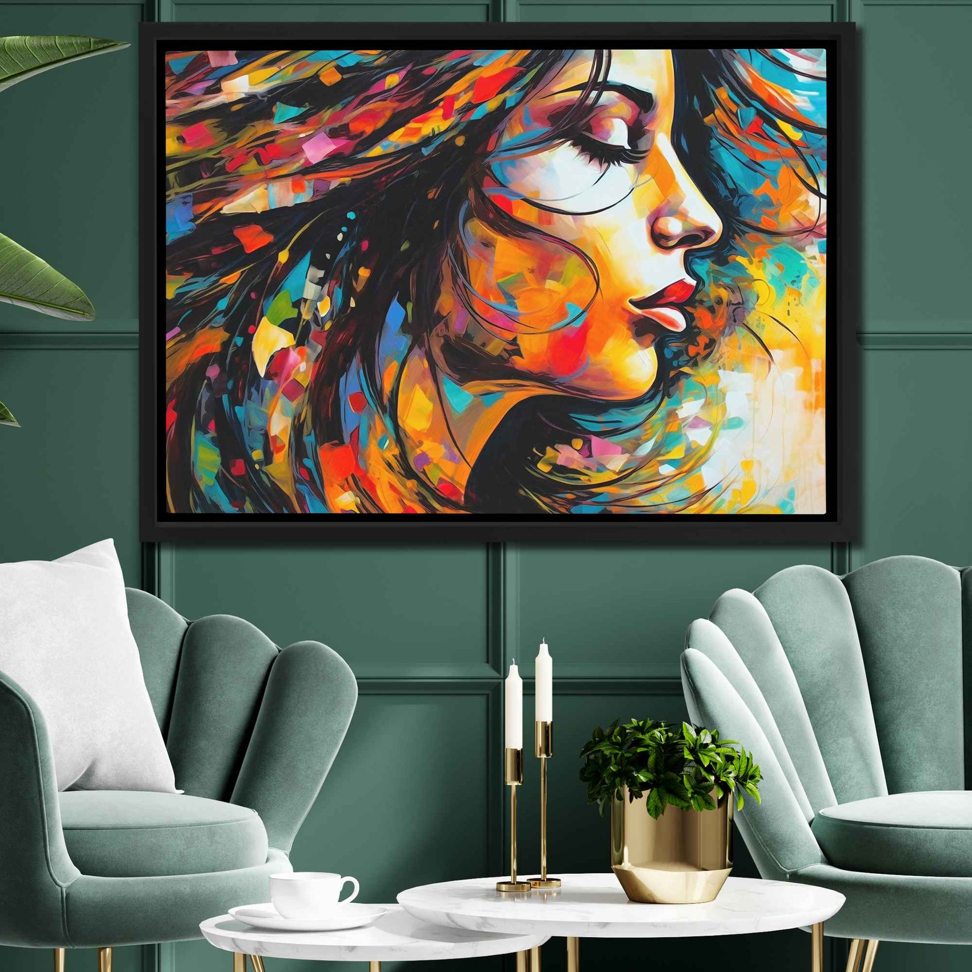 Flowing Thoughts - Large Abstract Canvas Print