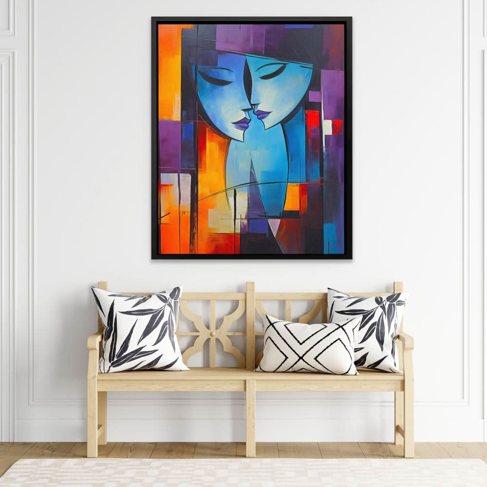 Fluid Forms - Blue Wall Art for Living Room