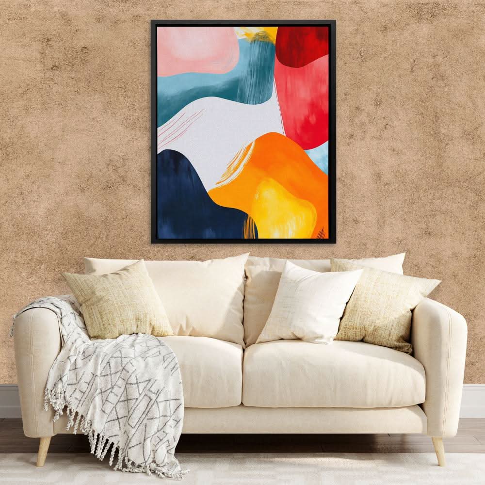 Fluid Harmony - Colorful Wall Art for Living Room