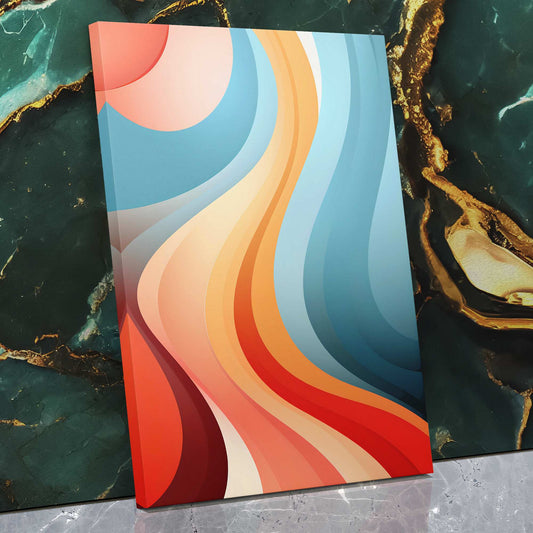 Fluid Illusions - Abstract Wall Art in Black Frame