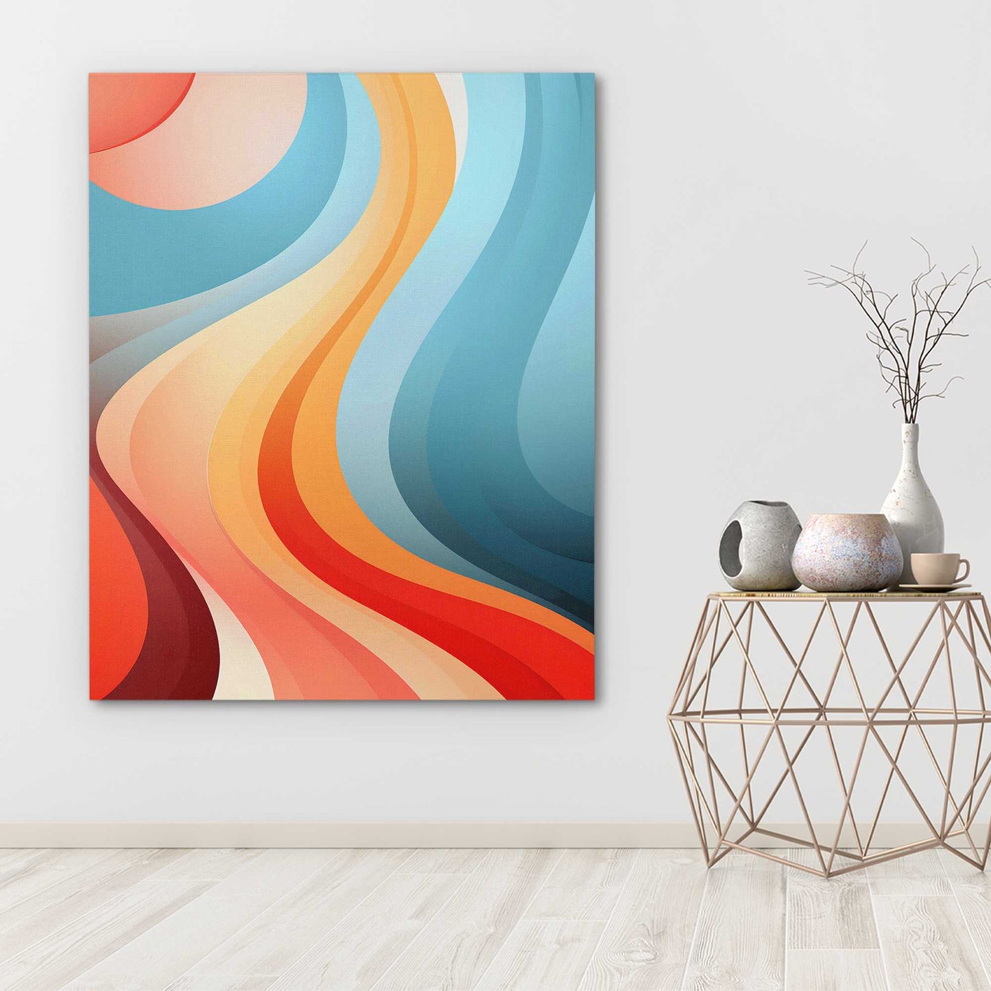 Fluid Illusions - Illustrations Wall Art in Black Frame