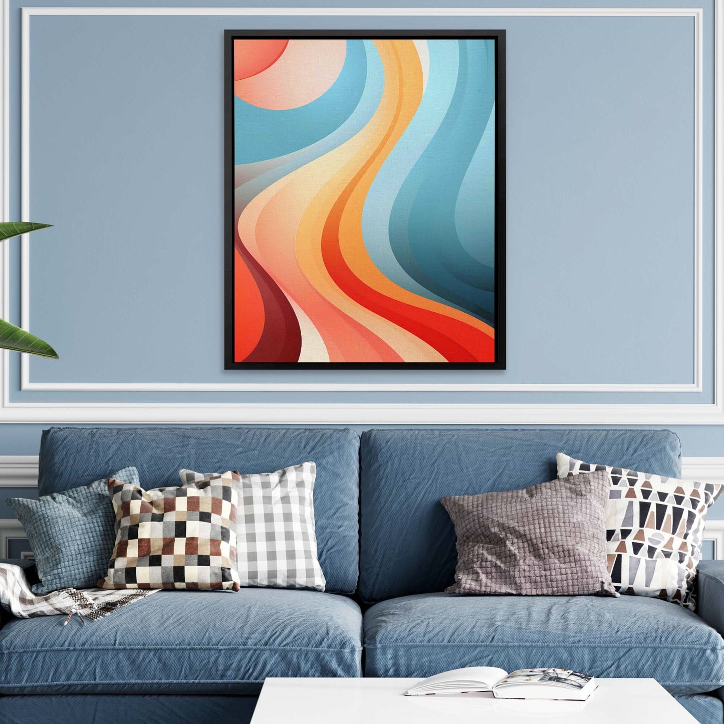 Fluid Illusions - Large Abstract Canvas Print