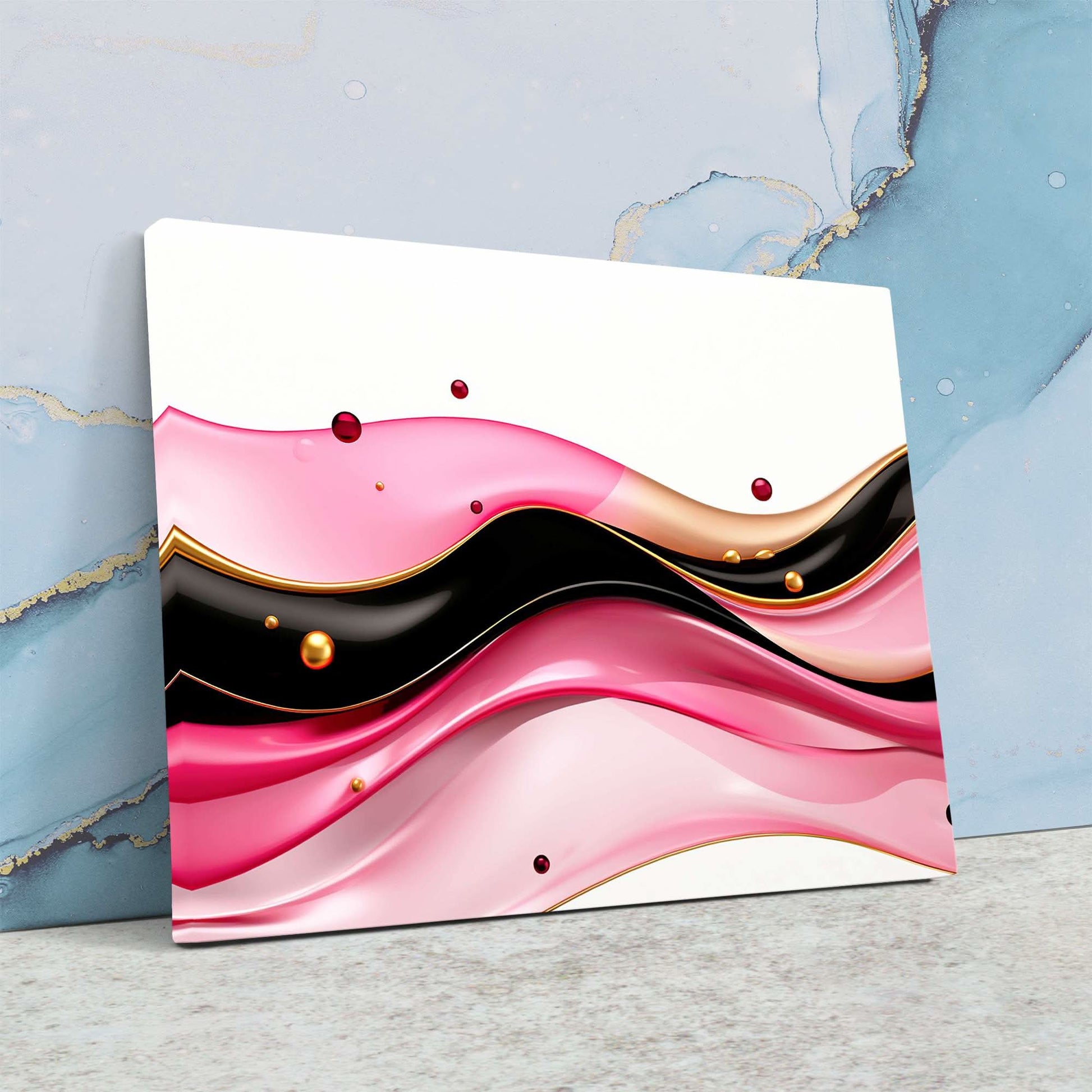 Fluid Pink River - Pink Canvas Print