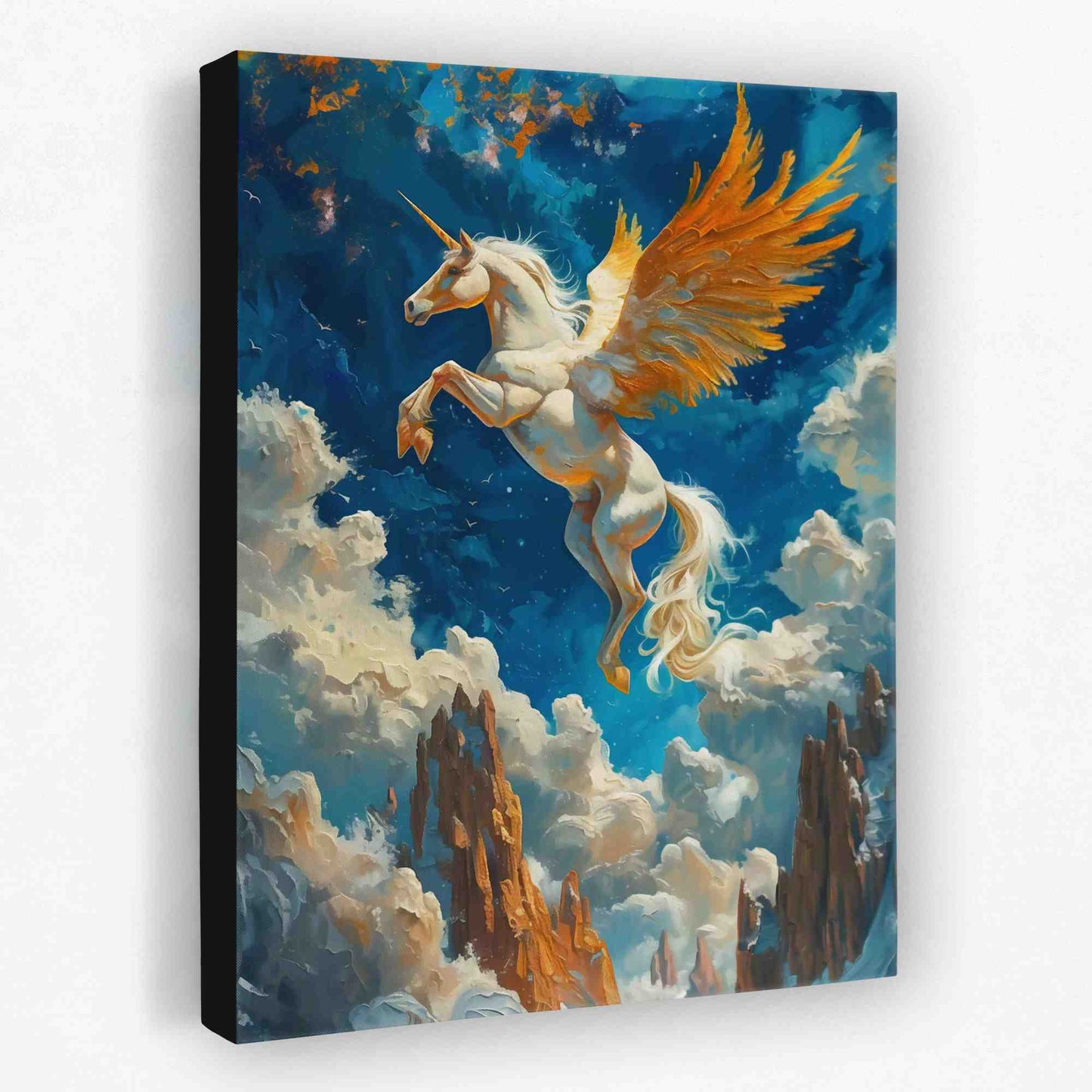 Flying Unicorn - Acrylic Canvas Wall Art
