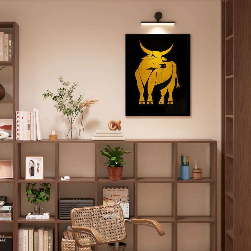 Force in Form - Masculine Wall Art in Black Frame