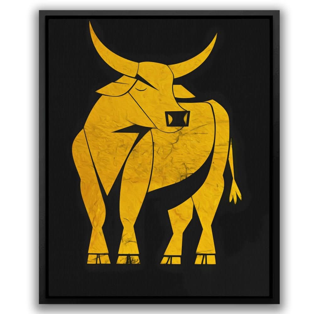 Force in Form - Abstract Wall Art in Black Frame