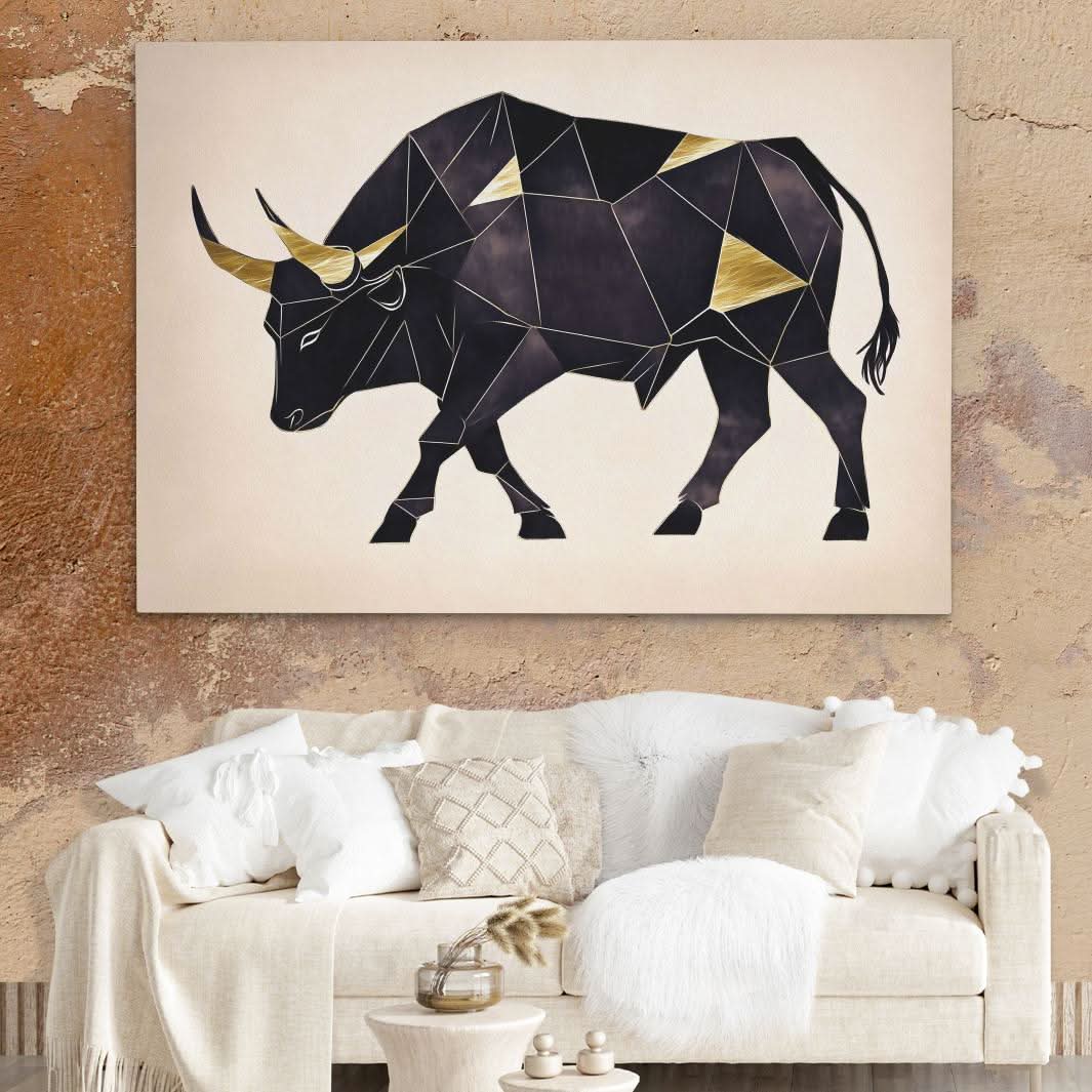 Forged in Gold - Entrepreneur Wall Art in Black Frame