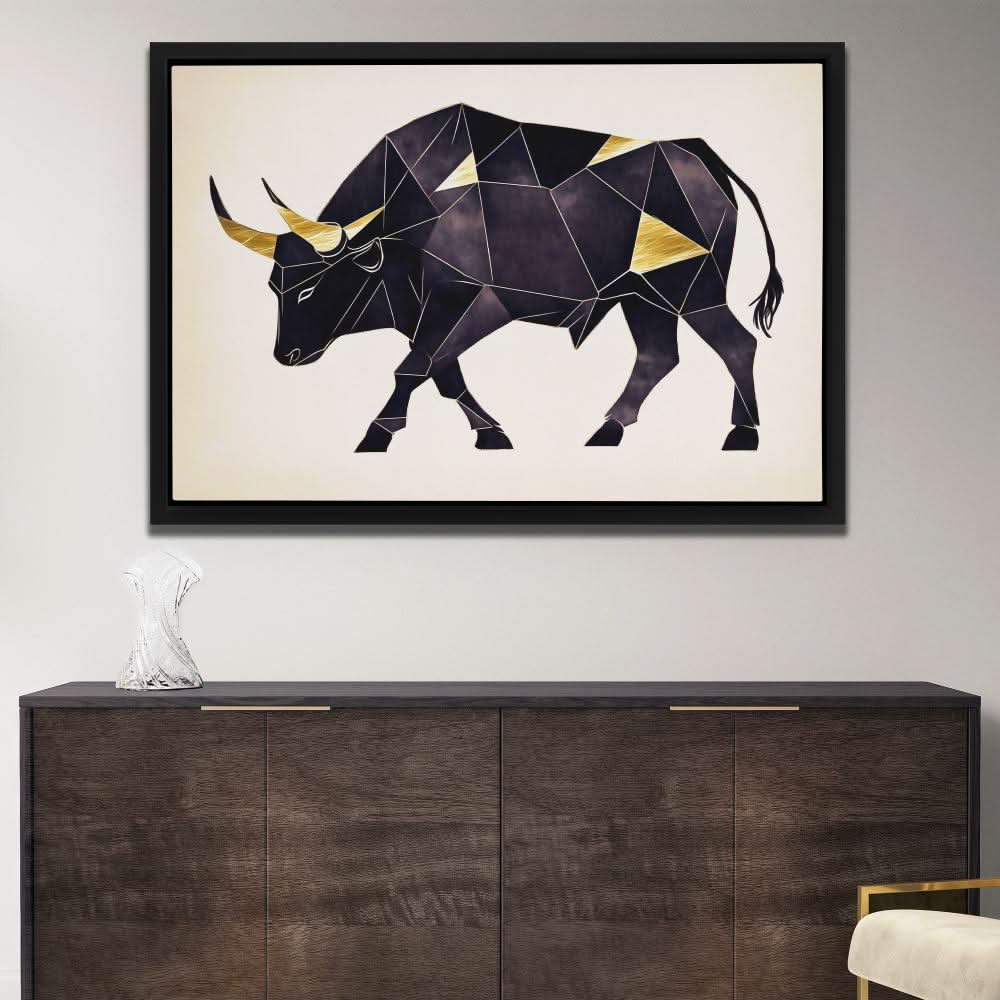 Forged in Gold - Large Modern Canvas Print