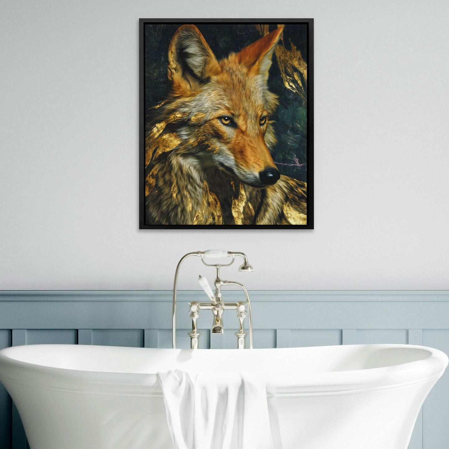 Fox Ember Shadows - Luxury Wall Art