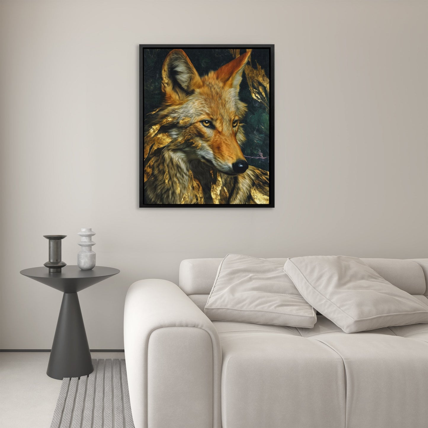 Fox Ember Shadows - Luxury Wall Art