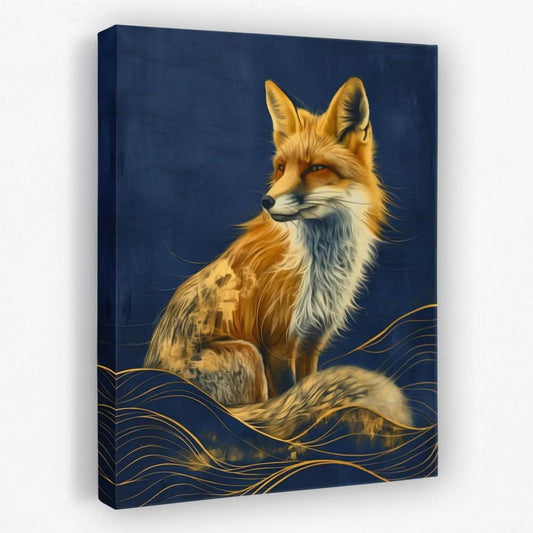 Foxy Stare - Animals Canvas Wall Art