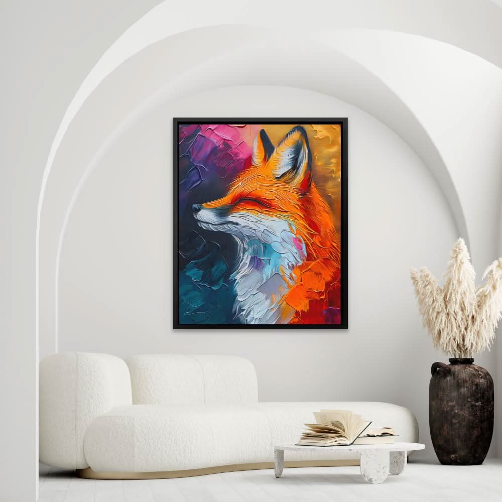 Foxy Tones - Colorful Canvas Wall Art