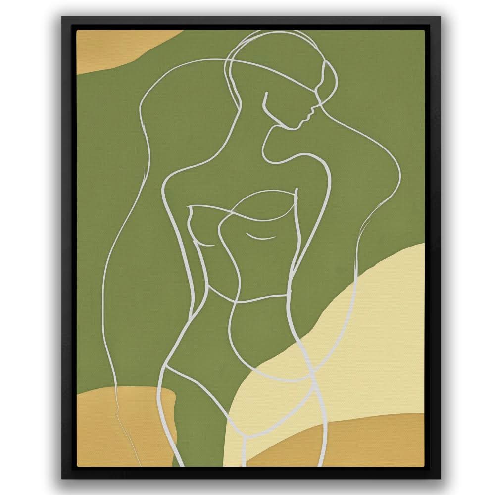 Fractured Art - Figurative Earth Tones Canvas Wall Art