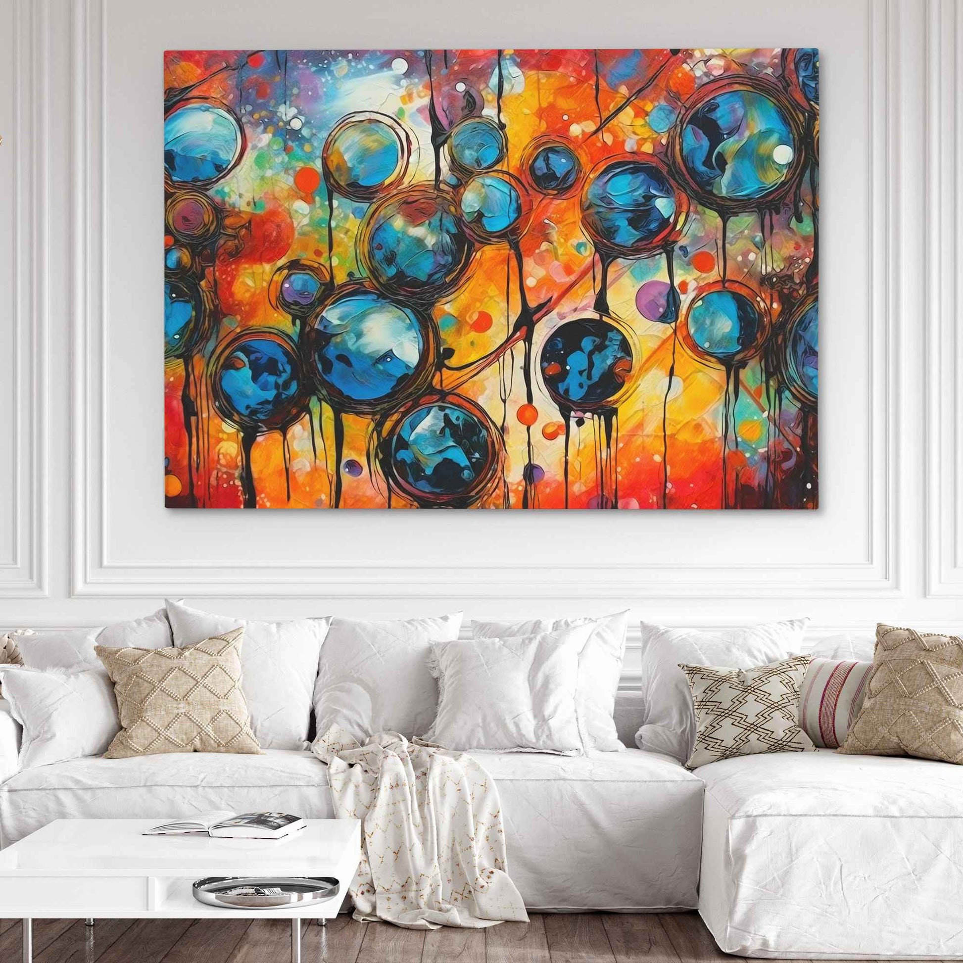 Fractured Spectrum - Framed Wall Art