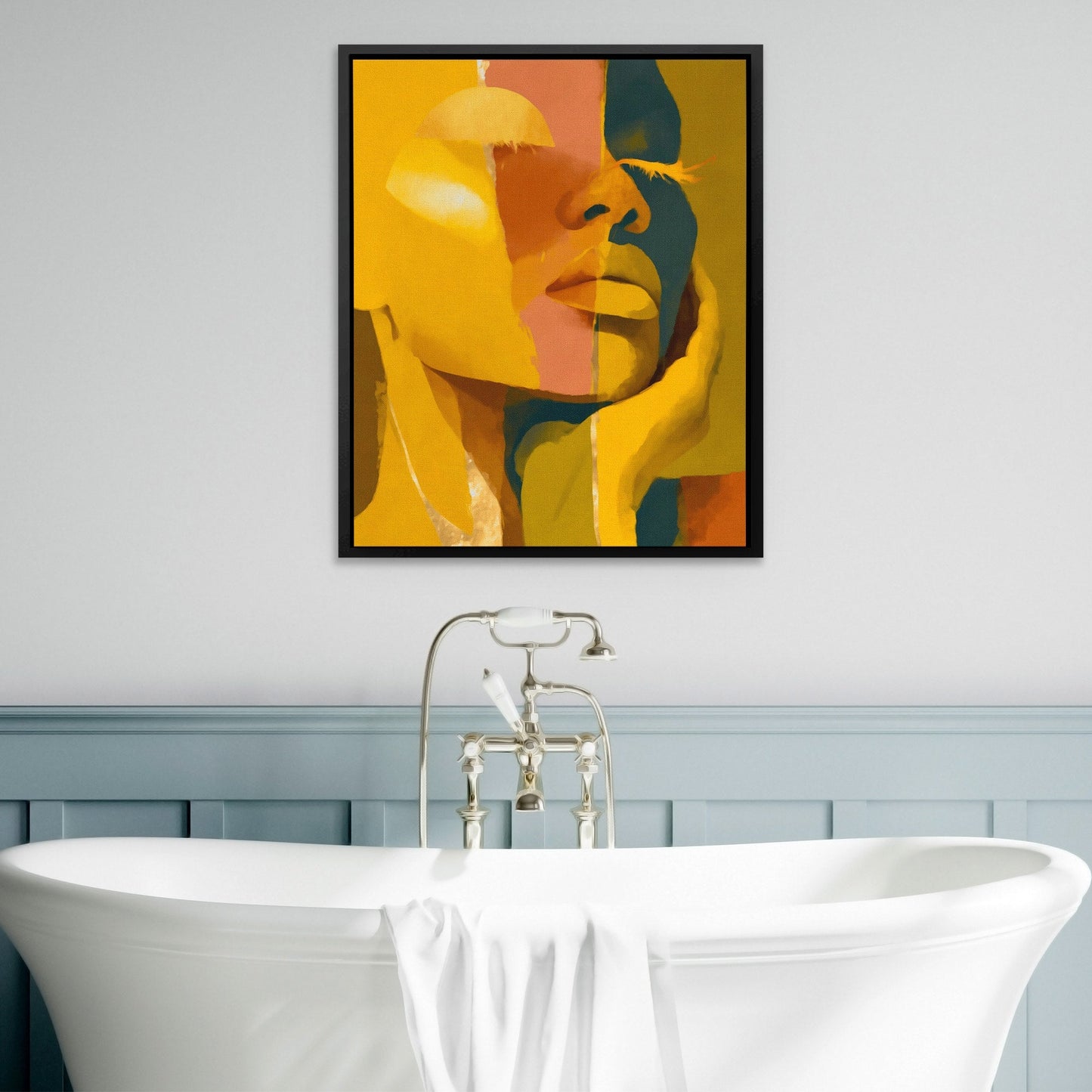 Fragmented Golden Self - Luxury Wall Art