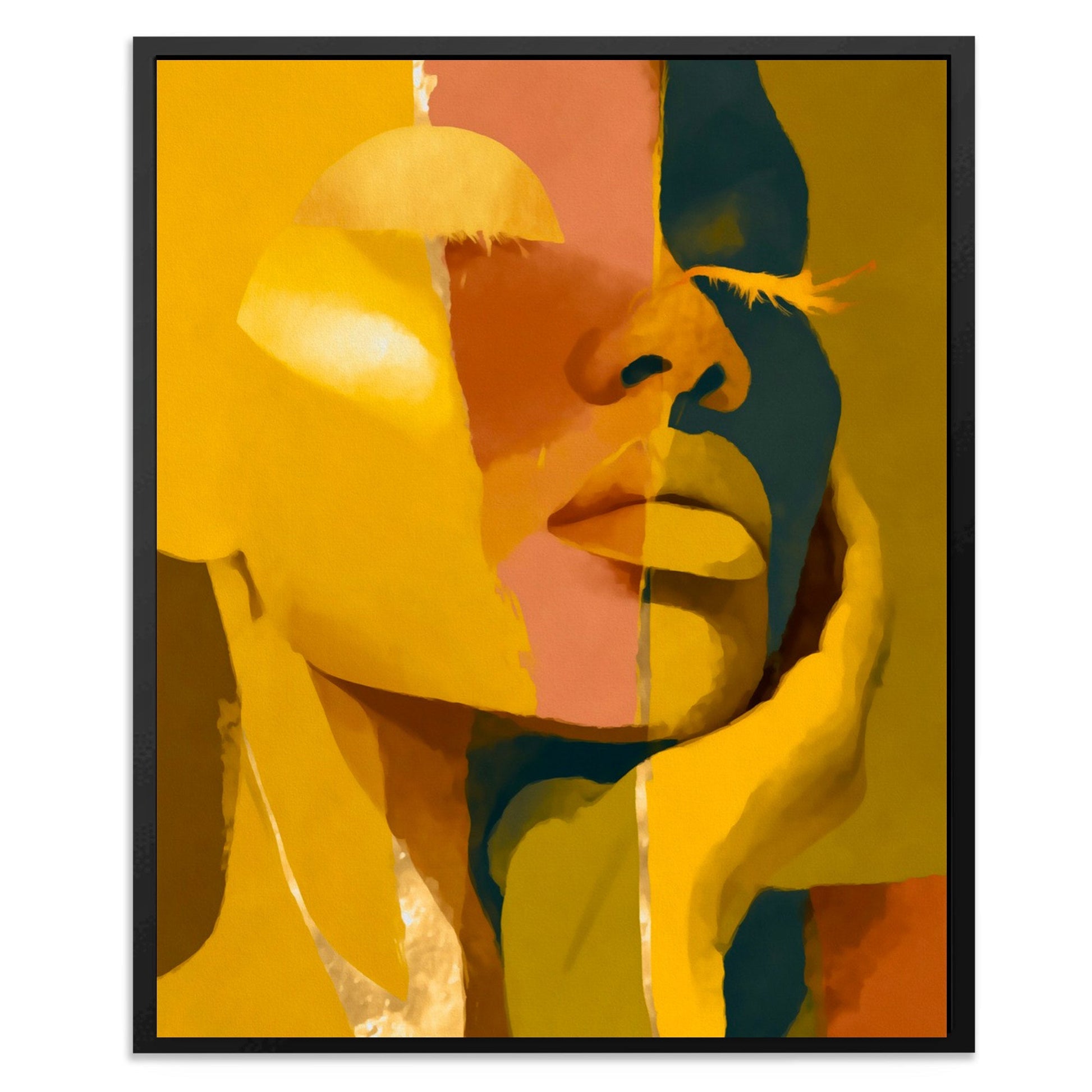 Fragmented Golden Self - Luxury Wall Art