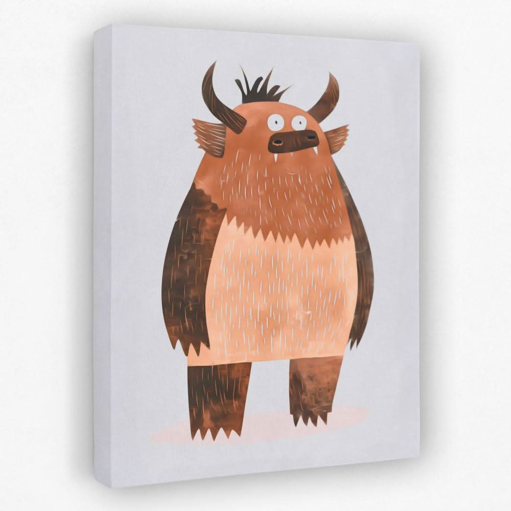 Fred the Monster - Animals Canvas Wall Art