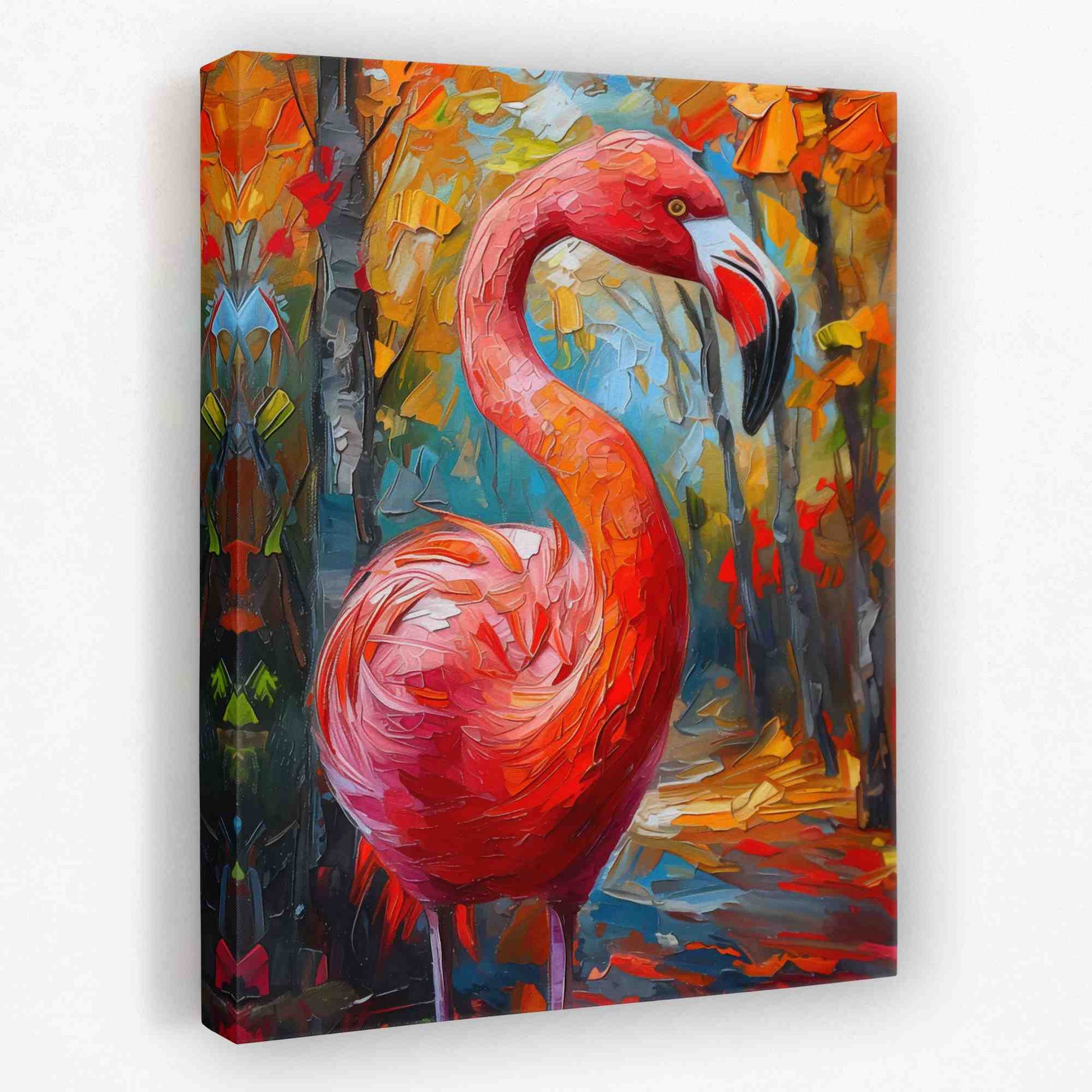 Fresh Flamingo - Acrylic Canvas Wall Art