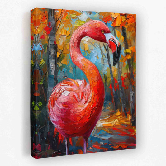Fresh Flamingo - Acrylic Canvas Wall Art