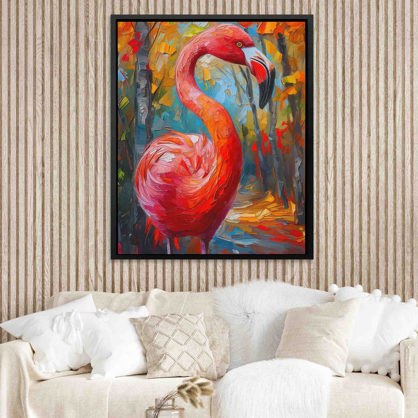 Fresh Flamingo - Acrylic Art