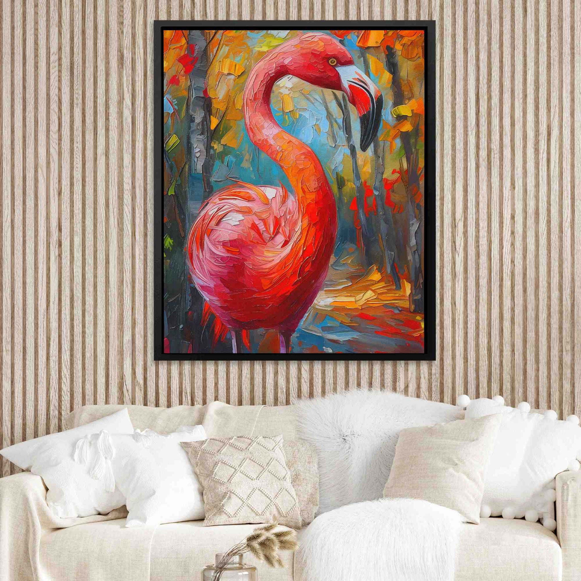 Fresh Flamingo - Acrylic Art