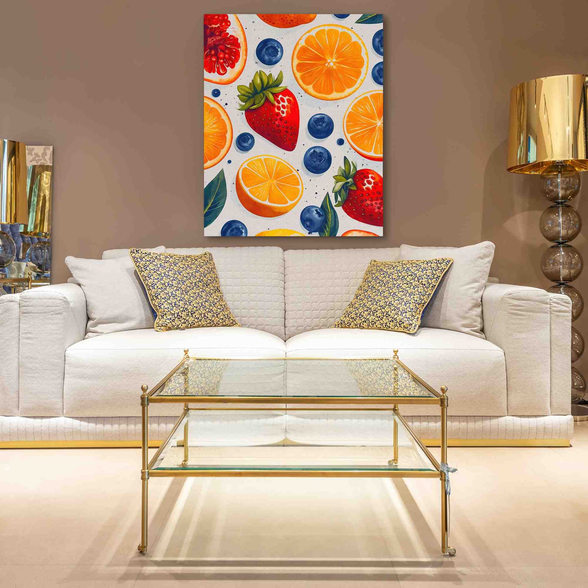 Fresh Fruits - Orange Wall Art for Kitchen