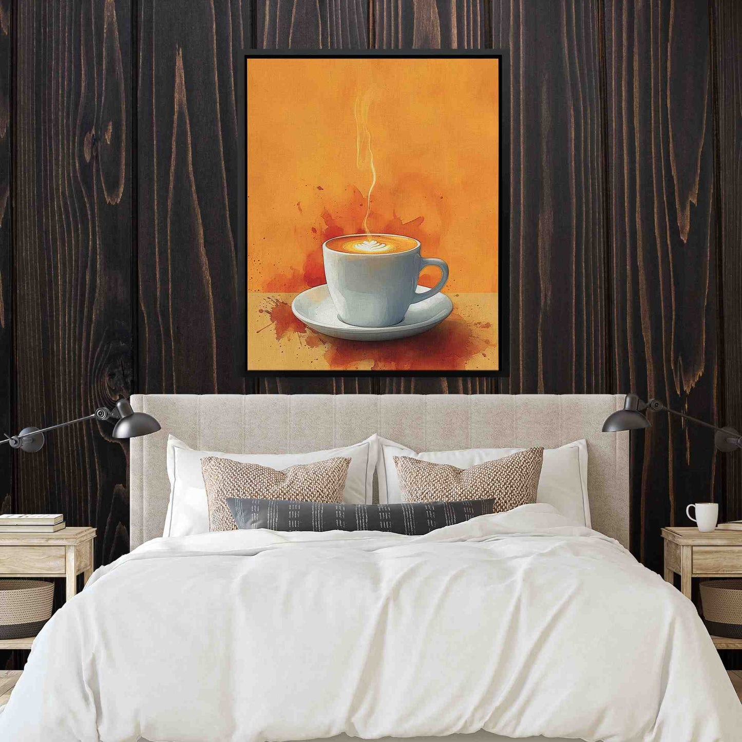 Fresh Roast - Modern Gold Canvas Wall Art