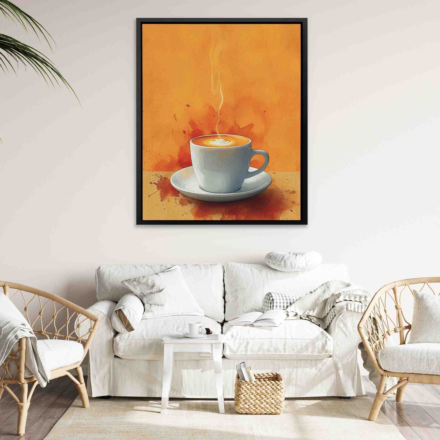 Fresh Roast - Vertical Wall Art in Black Frame