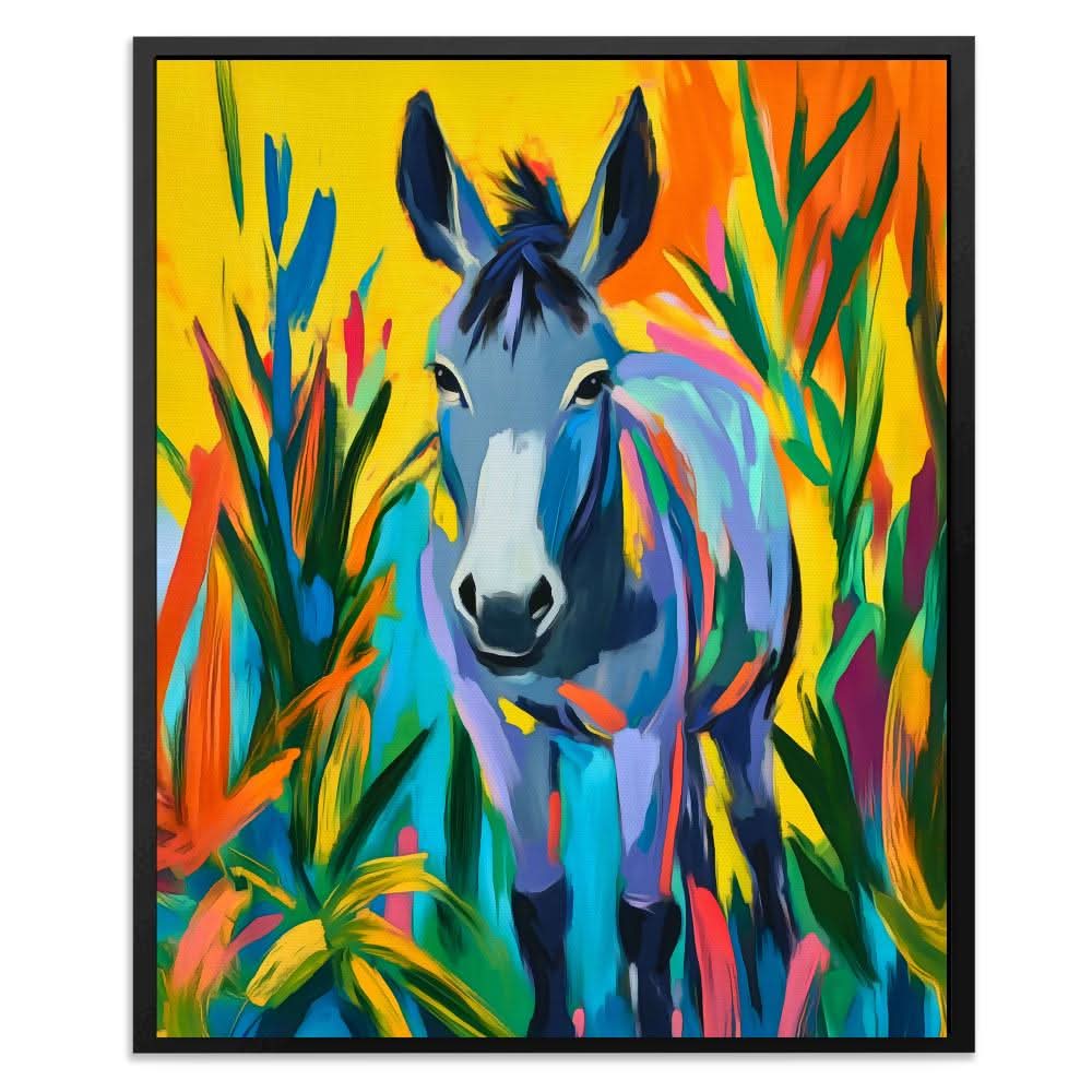 Friendly Donkey - Large Canvas Print