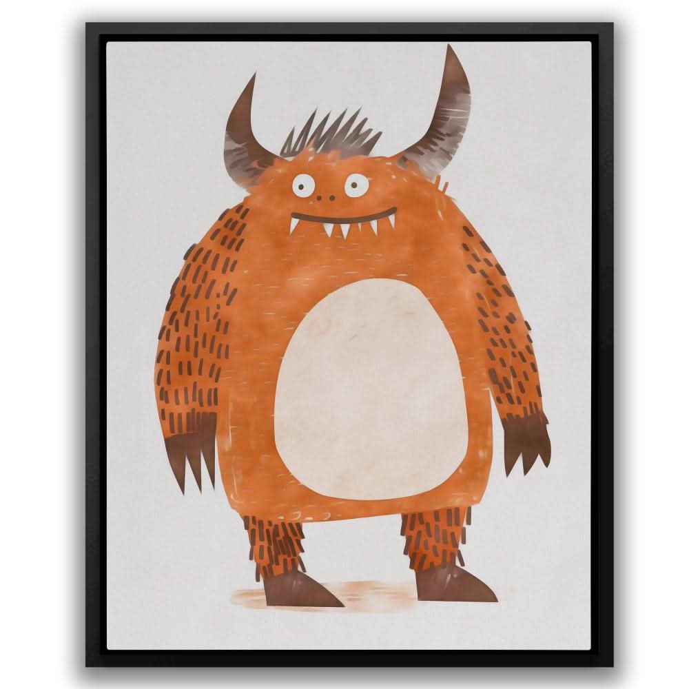 Friendly Fiend - Brown Canvas Print