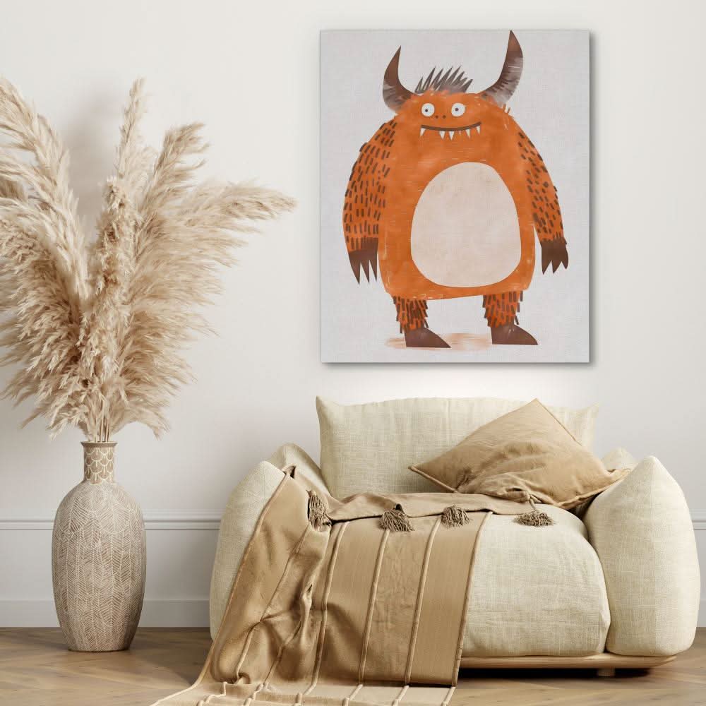 Friendly Fiend - Fun Art for Kids Room