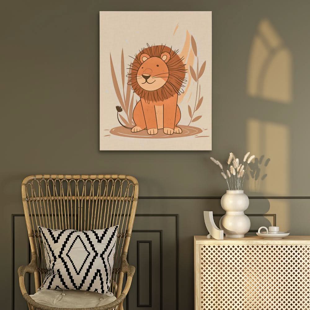 Friendly Lion - Animals Art for Dorm Room