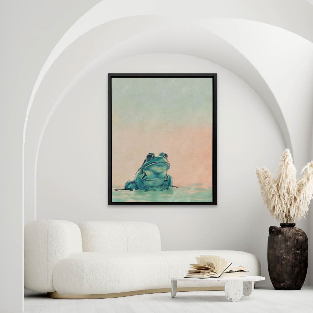 Froggy Bliss - Animals Art for Bathroom